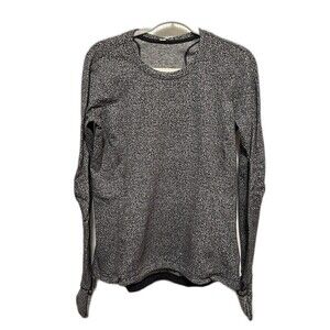Lululemon Running Runderful Long Sleeve Top Women's 12 Reconnect Jacquard‎ Luon
